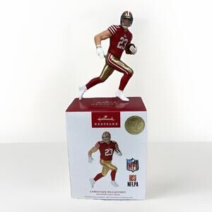 Hallmark 2025 CHRISTIAN MCCAFFREY San Fransicso 49er's Keepsake Ornament New